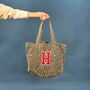 Personalised Initial Leopard Print Tote Bag, thumbnail 2 of 2