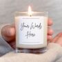 Personalised Gift, Custom Words Scented Candle, thumbnail 1 of 6