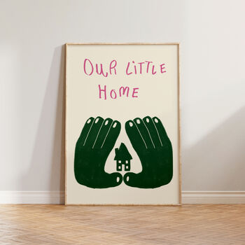 Our Little Home Hallway Wall Art Print, 3 of 9