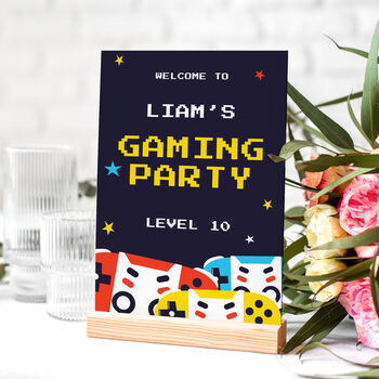 Gaming Birthday Party Selfie Frame And Sign, 2 of 6