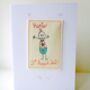 Personalised New Baby Card, Embroidered, thumbnail 4 of 6