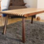 Large Humbug Coffee Table Handcrafted Ash And Walnut, thumbnail 1 of 5