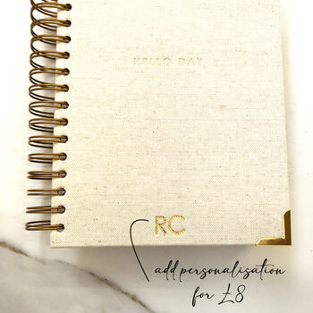 2023 Daily Planner Diary. Creme Original. Personalised, 6 of 12