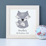 Personalised Fox Embroidered Framed Artwork, thumbnail 7 of 10