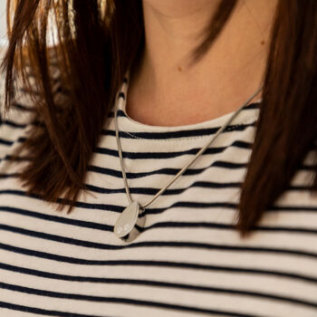 Pet Urn Teardrop Pendant Cremation Ashes Necklace, 5 of 6