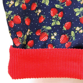 Red Cord Strawberry Reversible Trousers, 3 of 6