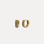 Mens Hoop Earring Steel Vintage Huggie Earring, thumbnail 5 of 8