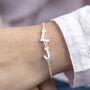 Personalised Double Pearl Initial Bracelet, thumbnail 3 of 7