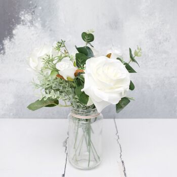 White Christmas Faux Bouquet Scandi Style, 5 of 5