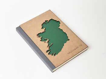 Handcrafted Ireland Map Travel Notebook, 4 of 7