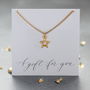 Gold Plated Star Necklace, thumbnail 2 of 9