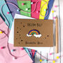 Personalised New Baby Rainbow Card, Dream Big, thumbnail 5 of 8