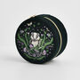 Badger Embroidered Green Circle Jewellery Box, thumbnail 6 of 6
