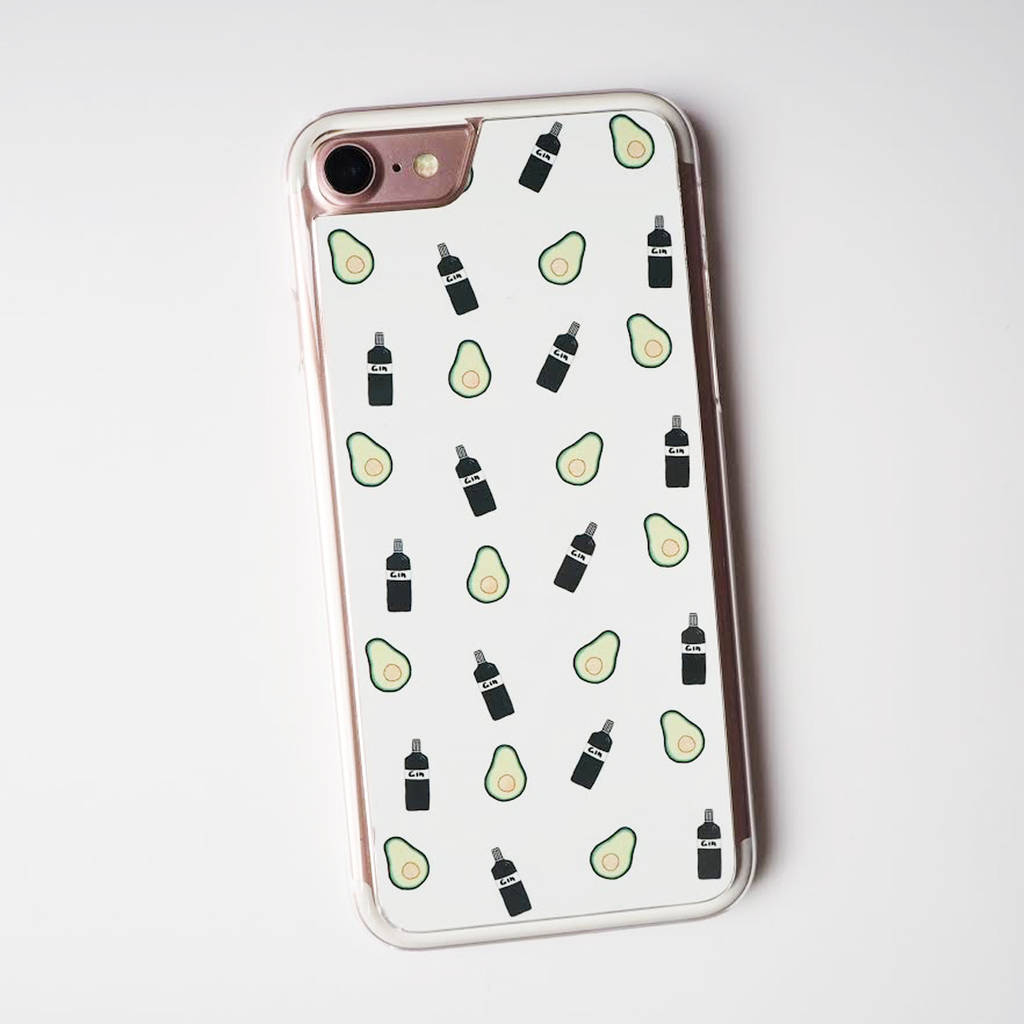 Avocado And Gin iPhone Case By Sweetlove Press