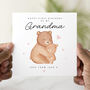 Personalised Bear Happy First Birthday As My Grandma, thumbnail 1 of 3
