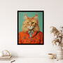 Main Coon Ginger Pet Cat Portrait Fun Wall Art Print, thumbnail 4 of 6