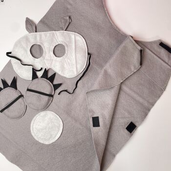 Grey Rabbit Costume For Children And Adults, 7 of 8