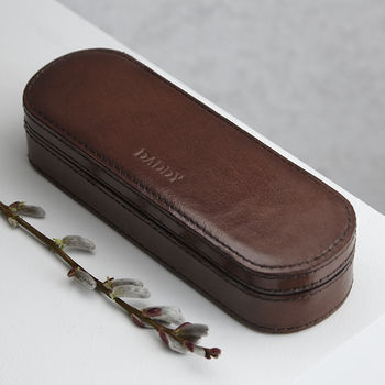 Personalised Leather Pen Box, 2 of 3
