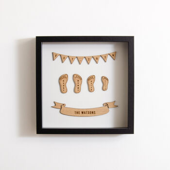 Personalised Family Footprint Frame, 4 of 11