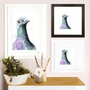 Inky Pigeon Illustration Print, 11 of 11