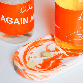 Oval Trinket Tray In Orange Margarita, 2 of 6