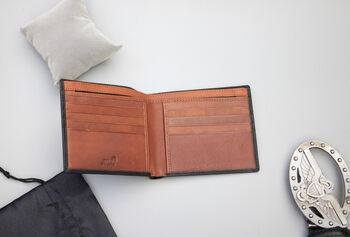 Personalised Leather Wallet Card Holder Rfid, 3 of 8