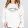 Personalised Tired Mum Sweatshirt – Coffee And Chaos, thumbnail 1 of 4