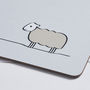 Sheep Coasters, Set Of Two, thumbnail 2 of 4