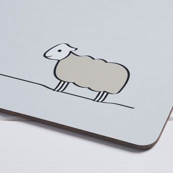 Sheep Coasters, Set Of Two, 2 of 4