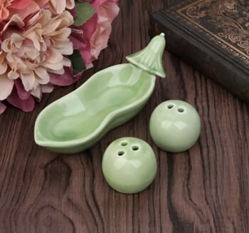 Two Peas In A Pod Salt And Pepper Set, 3 of 3