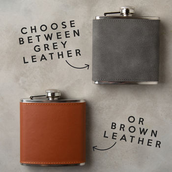 Personalised Hip Flask Gift Set For Men, 5 of 8