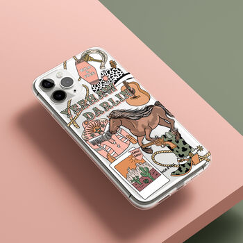 Western Yeehaw Darling Phone Case For iPhone, 4 of 9