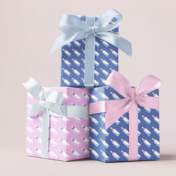 Adorable Baby Bottle Gift Wrapping Paper – Luxury And Sustainability Combined, 11 of 11