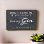 Personalised Gin Quote Metal Sign, thumbnail 1 of 4