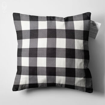 Gingham Cushion Cover With Black And White Colours, 5 of 7