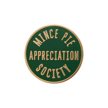 'Mince Pie Appreciation Society' Enamel Pin, 5 of 5