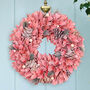 Pink Everlasting Spring Door Wreath, thumbnail 1 of 5