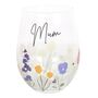 Mum Wildflower Stemless Wine Glass | Mother's Day Gift, thumbnail 2 of 2