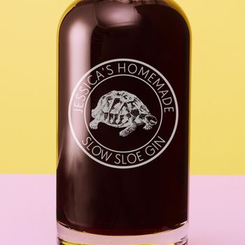 Personalised Slow Sloe Gin Bottle 700ml, 2 of 5