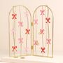 Pink And Red Bow Metal Folding Jewellery Stand, thumbnail 1 of 3