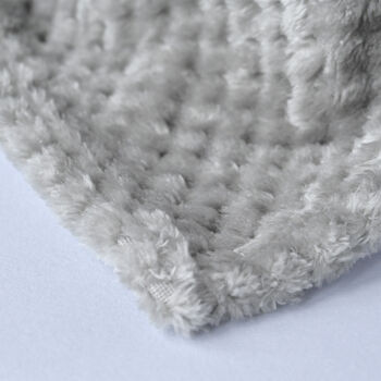 Personalised Grey Honeycomb Baby Blanket, 7 of 8