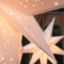 Small White Nine Pointed Christmas Star Lantern, thumbnail 3 of 7