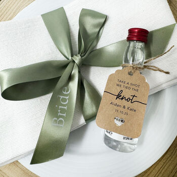 Personalised Take A Shot Wedding Favour Tag, 12 of 12