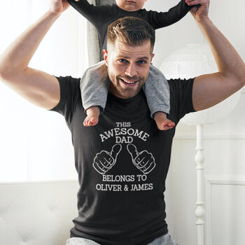 Fathers Day Gift Personalised T Shirt For Dad, 4 of 4