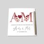 Personalised Wedding Day Card Pink, thumbnail 3 of 4