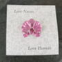 Orchid Pink Flower Brooch, thumbnail 2 of 3