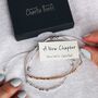 'A New Chapter' Morse Code Bracelet, thumbnail 3 of 11