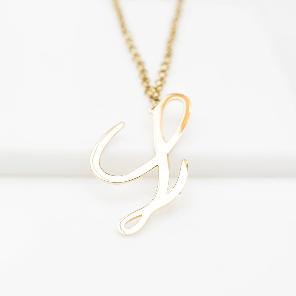 Alphabet Chain Necklace By Anna Lou of London | notonthehighstreet.com