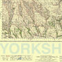 Personalised Yorkshire Map Print Yorkshire Gift, thumbnail 2 of 9