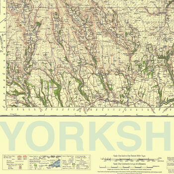 Personalised Yorkshire Map Print Yorkshire Gift, 2 of 9